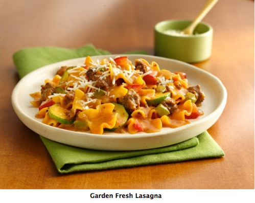 garden fresh lasagna